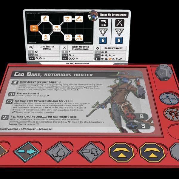 Star Wars Shatterpoint - Unit Tray with Tokens (Digital STL File) - Game Accessory