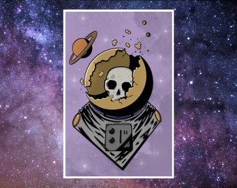 Eternal Astronaut 11x17 Digital Art Print, Unframed