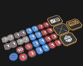Star Wars Unlimited Token Set and Tray (Digital STL)