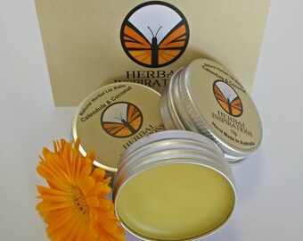 Baume à lèvres calendula / tous les ingrédients naturels à base de plantes / sensibles Baume peau/bébé /