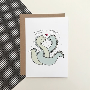 Isso é um Moray - cartão de felicitações de amor