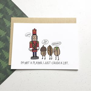 No soy un jugador, sólo crush un montón- tarjeta de felicitación de Navidad