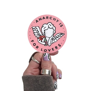 Anarchie is voor geliefden | Waterdichte sticker | Laptopsticker | Sticker waterfles | Laptopsticker | Sticker Hydroflask