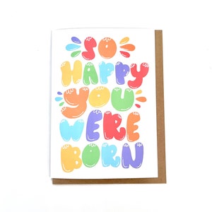 Si heureux que vous soyez né | Carte d'anniversaire | Carte joyeux anniversaire | Carte de fierté