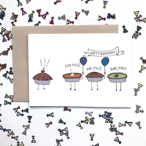 Festa Sur-Pies! - Cartão de feliz aniversário