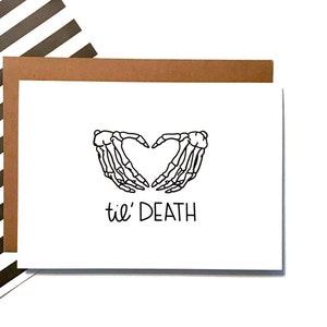 Til' Death - Hochzeitskarte | Hochzeit | Verlobungskarte | Jubiläum | Gruselige Hochzeitskarte