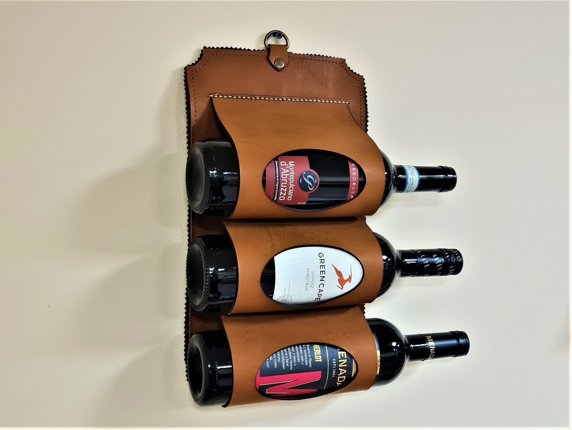 PDF Patternleather Wine Rack Holder, Wine Rack Holder, 3 Bottle Wall