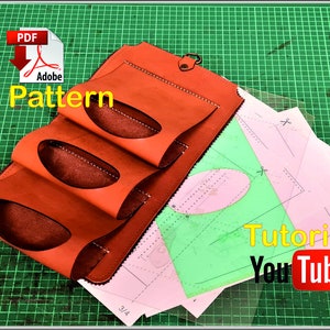Leder-Weinregal-Halter PDF-Muster: Wandmontiertes 3-Flaschen-Design (A4)
