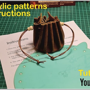 Acrylic Template - Leather Coin Pouch