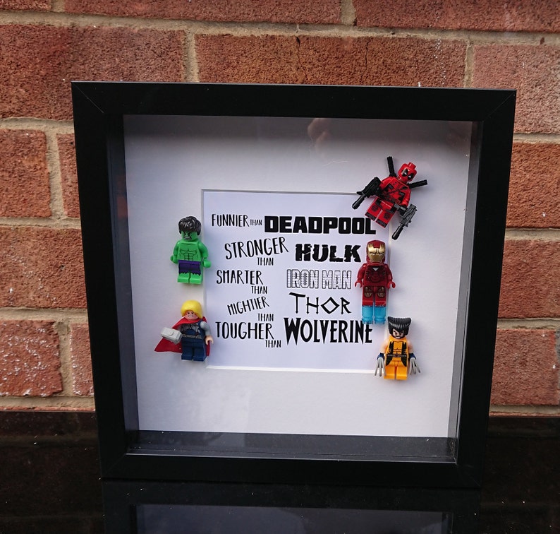 lego minifigure shadow box