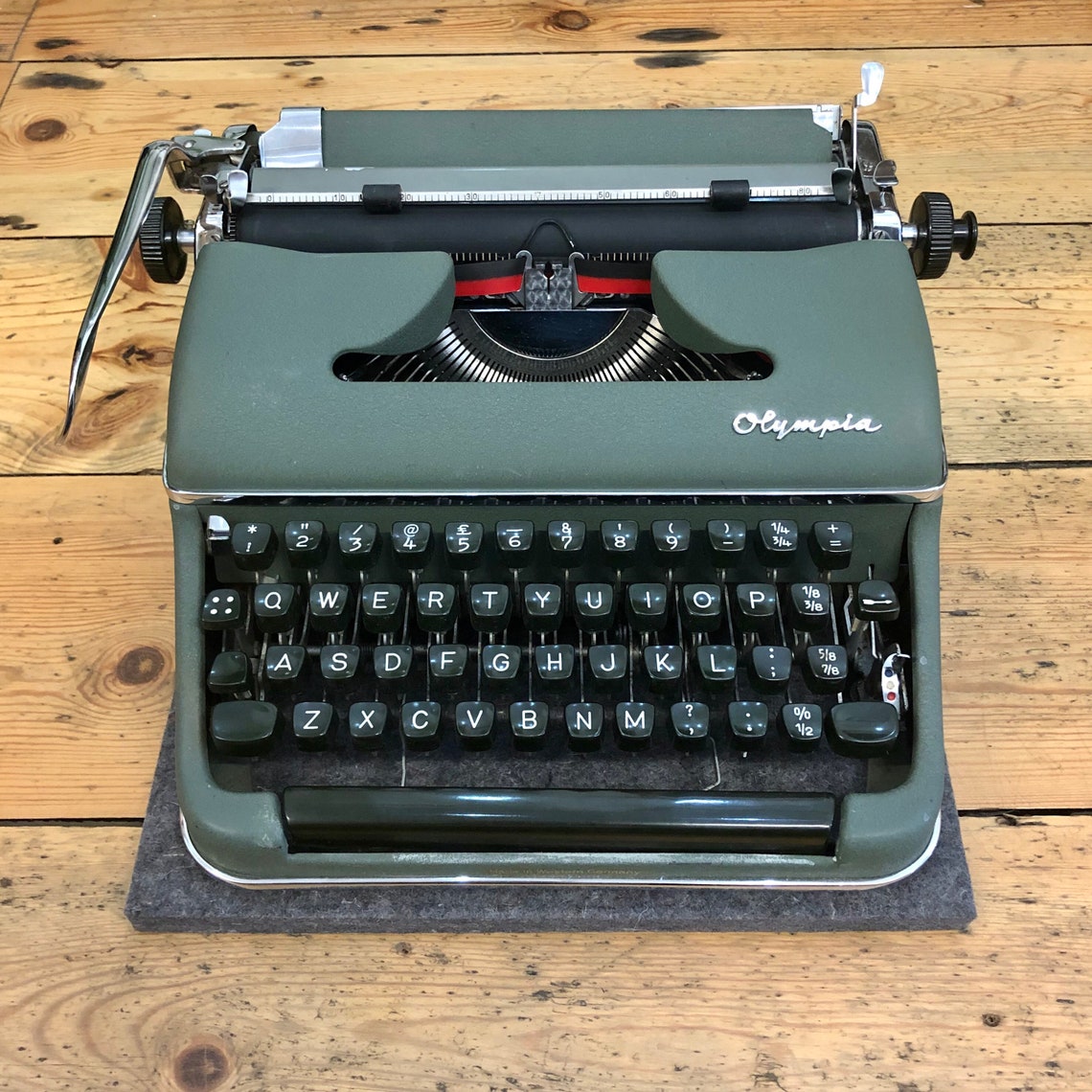 Typewriter Desk Mat Pad British Wool Felt 15mm Etsy