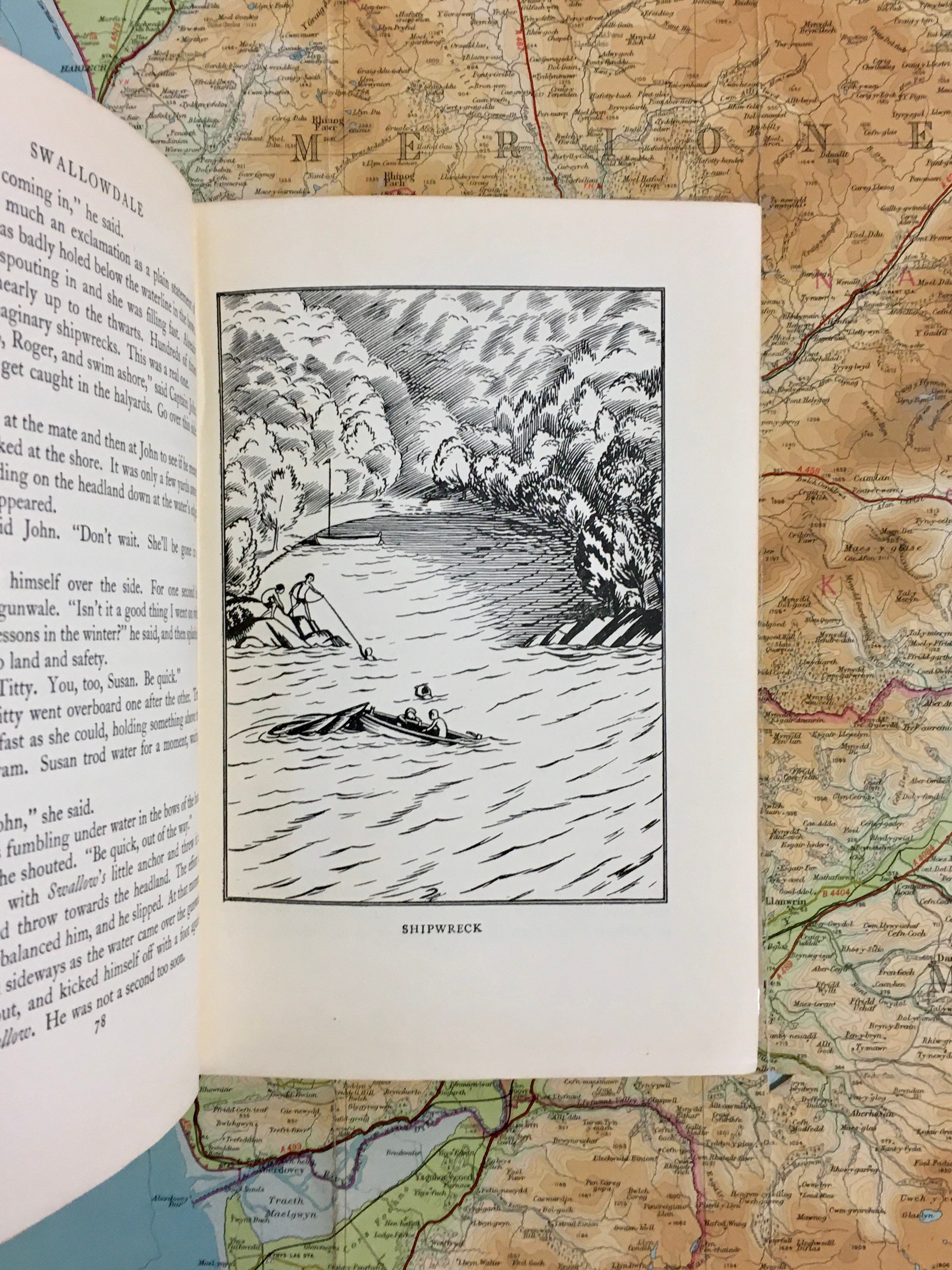 Arthur Ransome - Swallowdale - Libro vintage de 1936 - Etsy México, image size:2250x3000