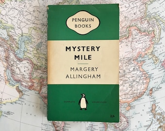 Mystery Mile - Margery Allingham - Libro de pingüinos vintage de 1959