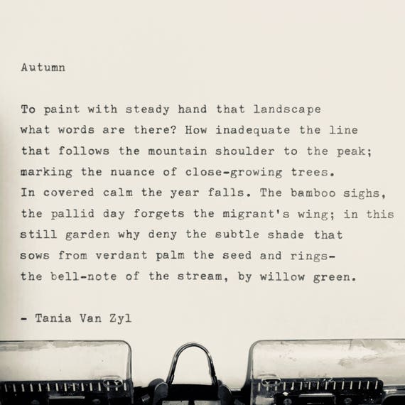 Tania Van Zyl Main Tape Poesie Citation Lyrique De Machine A Etsy