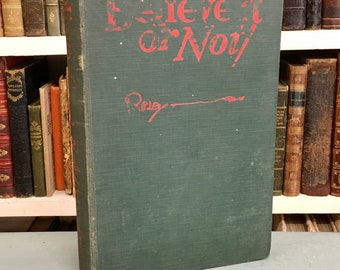 Ripley Believe it or Not - First ever edition 1928 - vintage classic Book