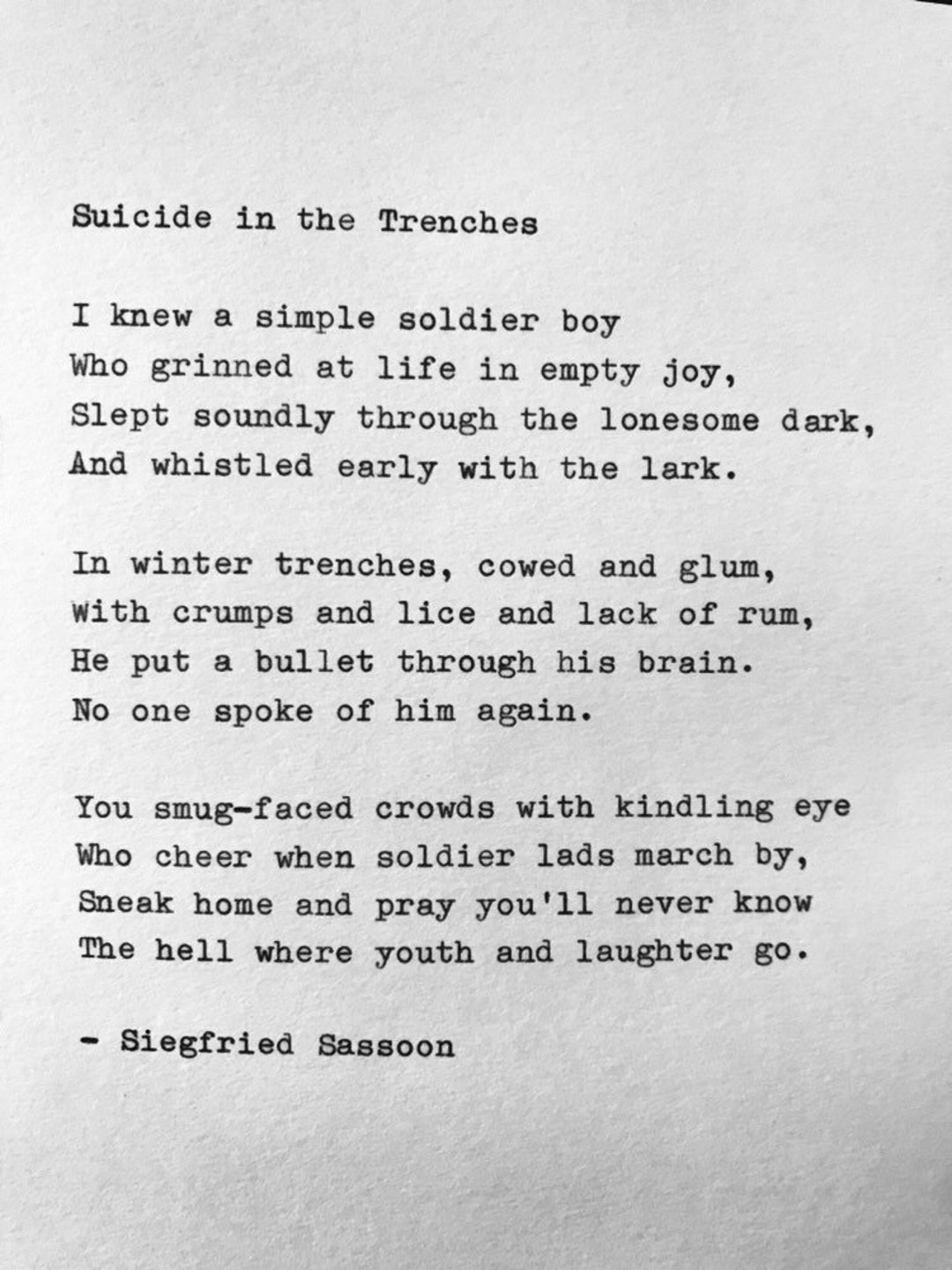 Suicidal Poems