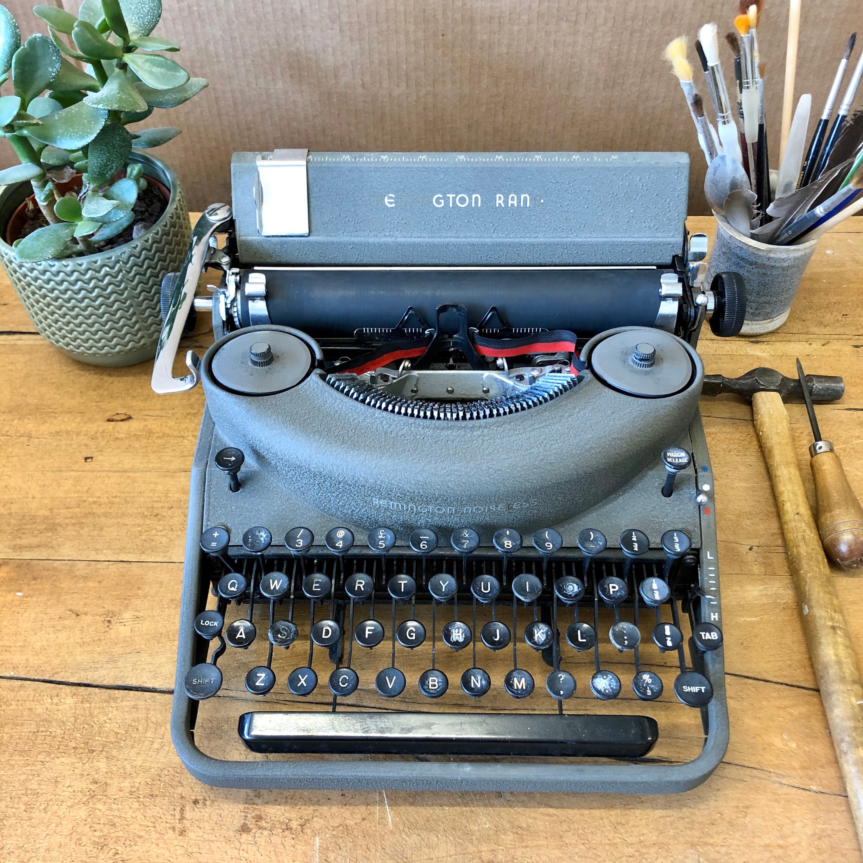 完動品　Remington NOISELESS 7 レミントンタイプライター Underwood Noiseless Model 7 Typewriter with Warranty