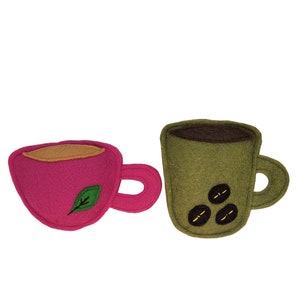 Cat toys Coffee mug Tea cup Catnip toy for cat gift for cat lover organic catnip toy unique cat toy cute cat toy handmade cat toy birthday
