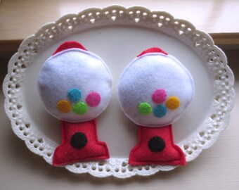 Felt Catnip Gumball Machine Toy: Handmade Cat Toy
