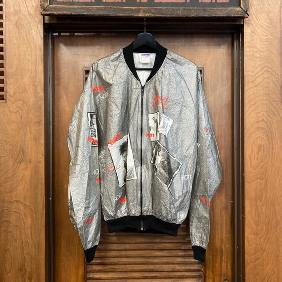 Vintage 1980's New Wave Model Photos Tyvek “paper” Bomber