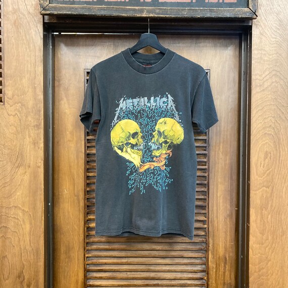 Vintage 1990s Dated 1991 Metallica Rock Band Pushead Brockum T 
