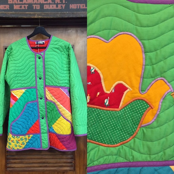 Vintage 1980’s “Jeanne Marc” Quilted Dove Multi-Co
