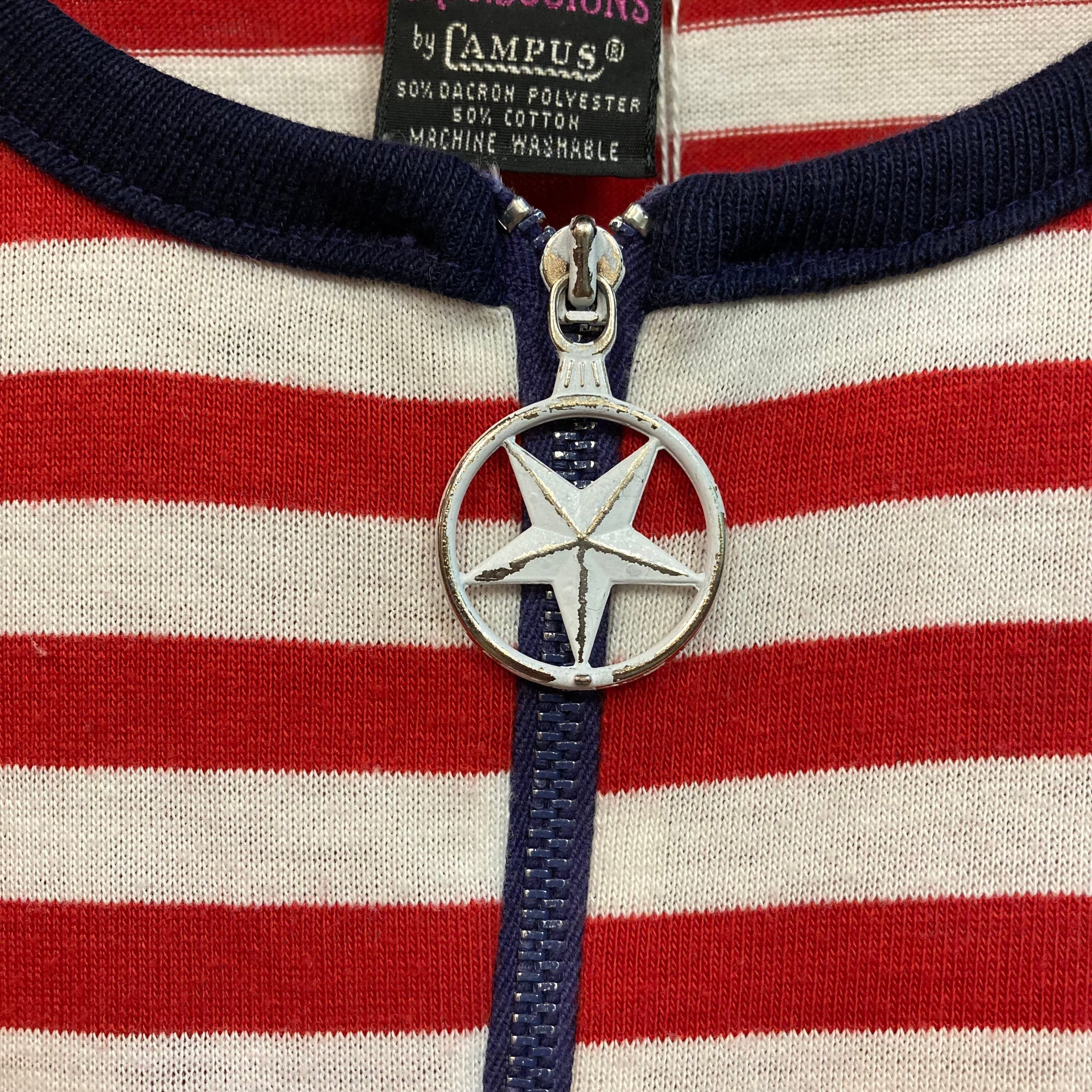 トップス 60s CAMPUS vintage cotton shirt 60s CAMPUS cotton stripe shirt