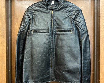 Vintage 1960's Cafe Racer Leather Jacket Great Details, 60's Vintage 1960's Cafe Racer Leather Jacket Great Details, 60's