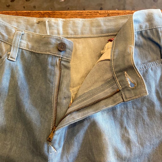 Vintage 1970’s w32 “Faded Glory” Tiger Flocked De… - image 7