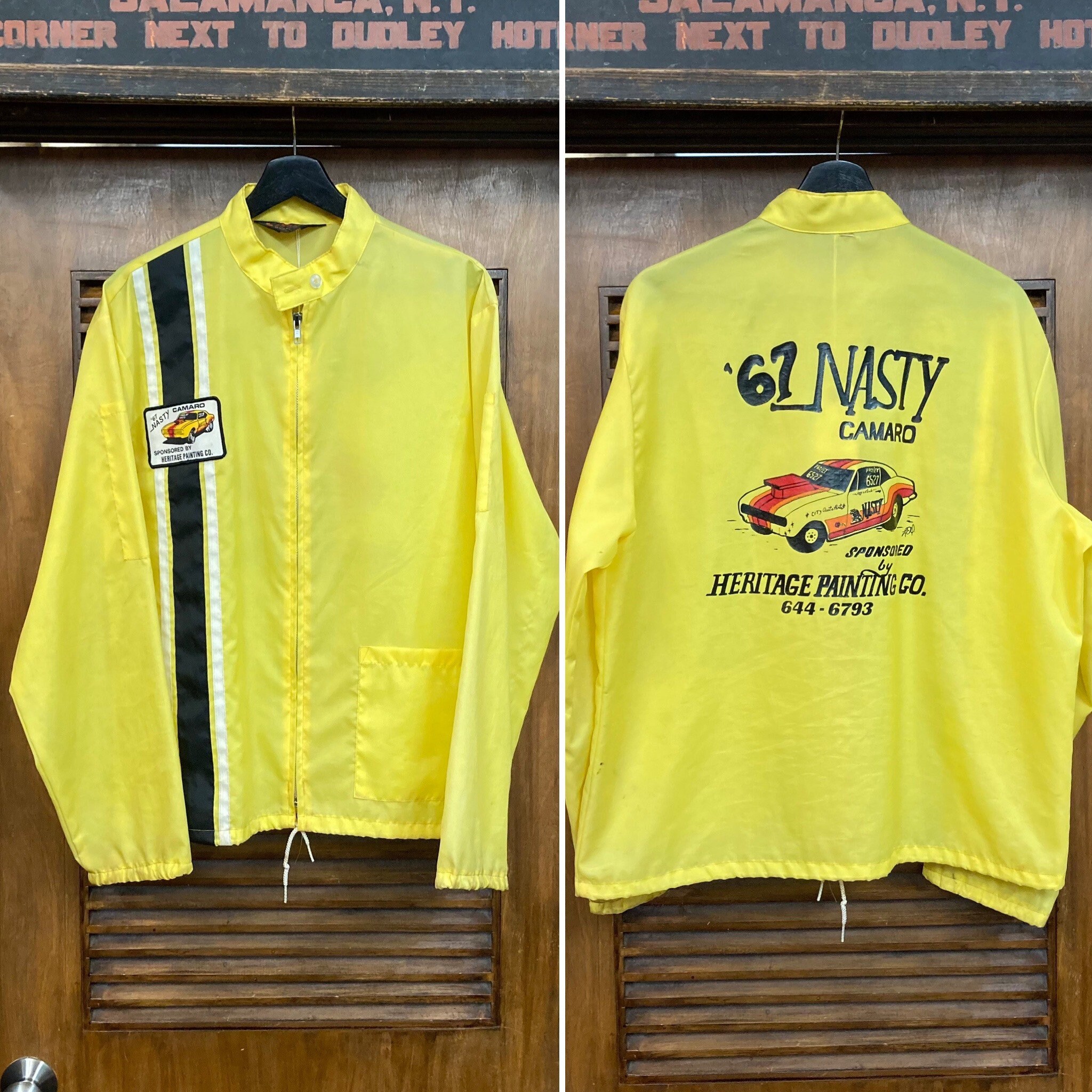 Vintage 1960's Size L Camaro “1967 Nasty” Hot Rod Drag Race Vintage 1960's Size L Camaro “1967 Nasty” Hot Rod Drag Race