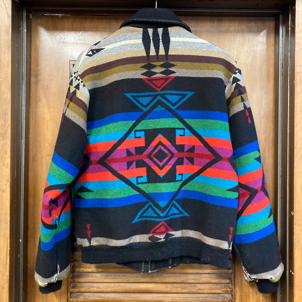 Vintage 1970s pendleton Label Southwest Chimayo Wool Etsy