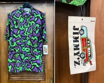 Vintage 80s Jimmy'z Shorts 1980s Surf Skate Punk Masks Songye Mask