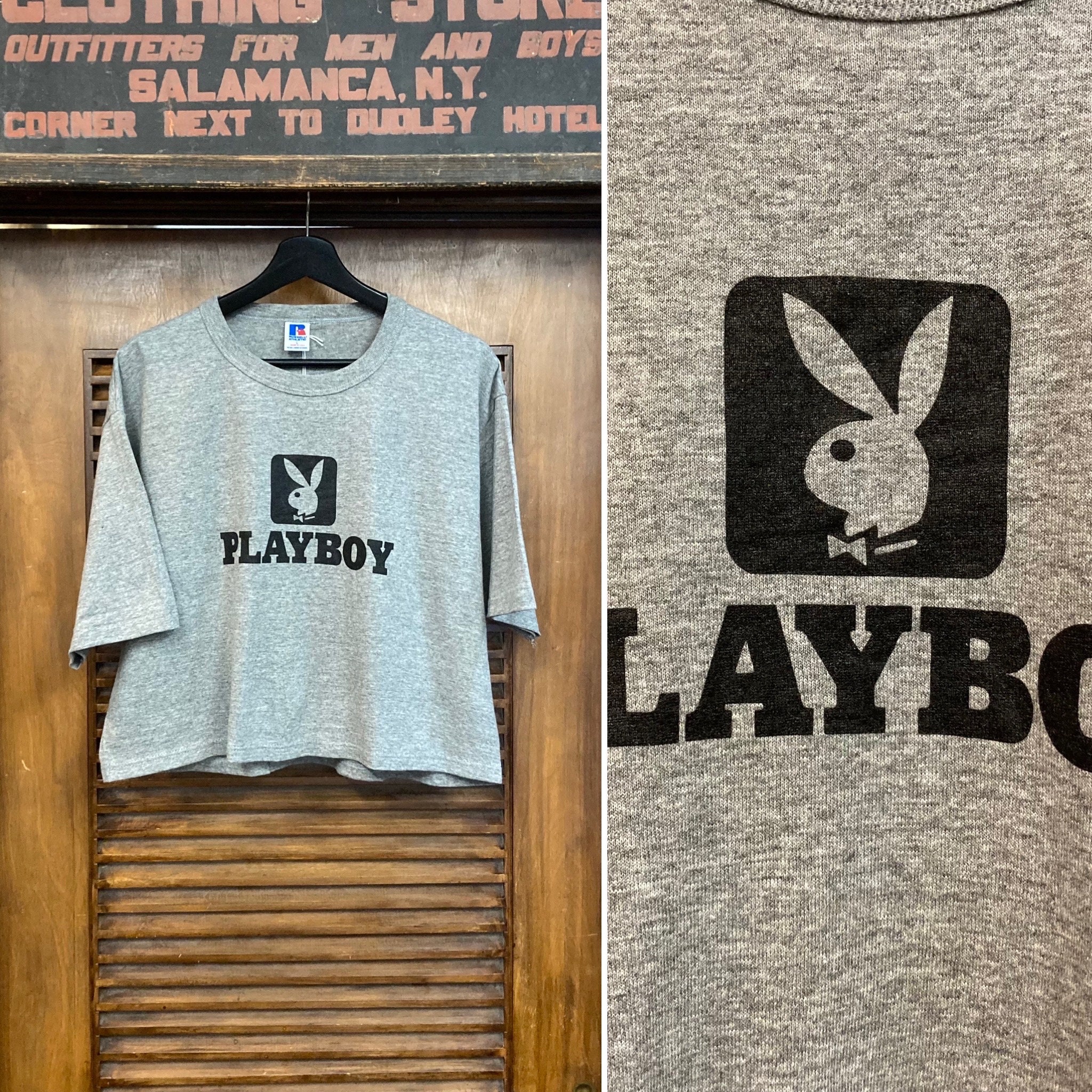 Vintage 1980's -deadstock- Playboy Bunny Tri-blend Muscle Tee