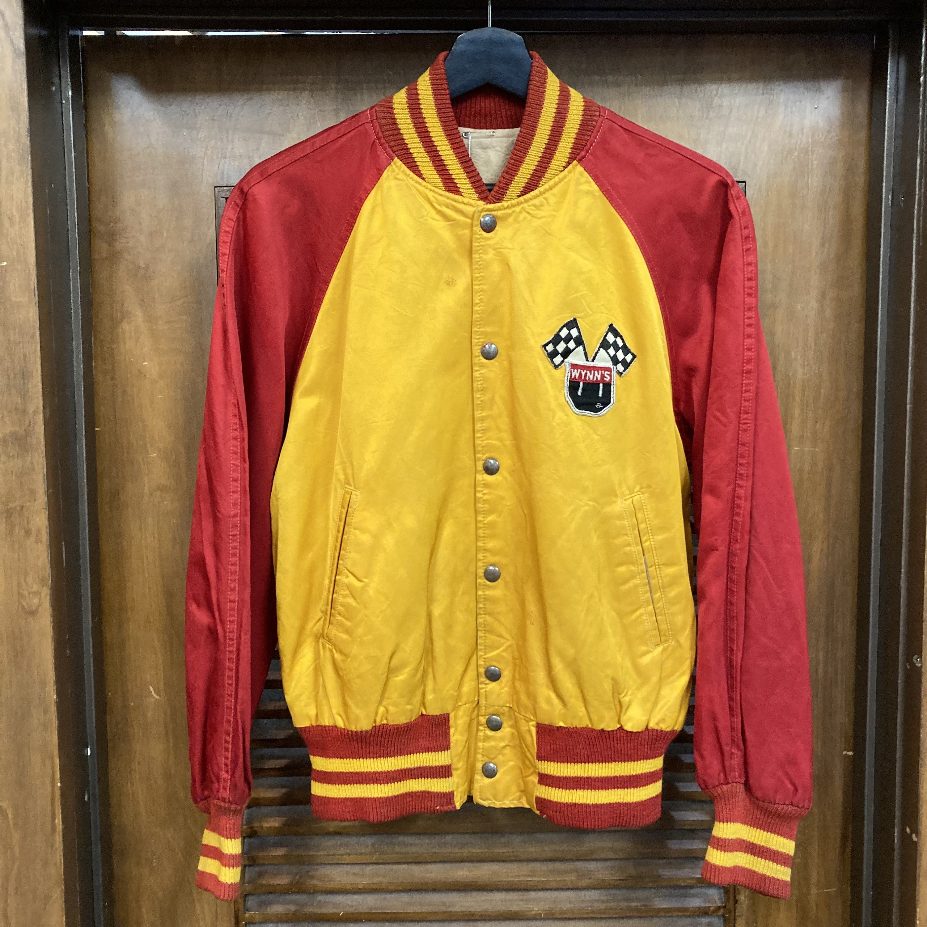 Vintage 1960’s Wynn’s Friction Proofing Hot Rod Drag Race Satin Bomber ...