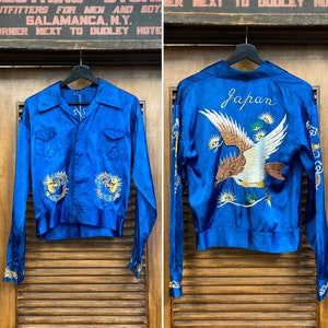 Vintage 1950s Japan Souvenir Eagle Satin Tour Rockabilly Jacket, 50s Souvenir Jacket, Vintage Rockabilly, Satin Jacket, Vintage Clothing - Etsy Vintage 1950s Japan Souvenir Eagle Satin Tour Rockabilly Jacket, 50s Souvenir Jacket, Vintage Rockabilly, Satin Jacket, Vintage Clothing - Etsy