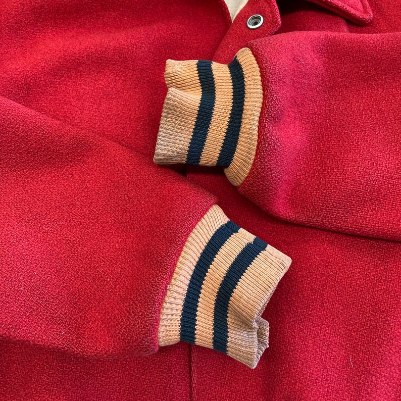 Vintage 1950’s “R.P.M.’s” Hot Rod Car Club Wool Rockabilly Jacket, Original, Appliqué, 50’s Vintage Clothing image 7