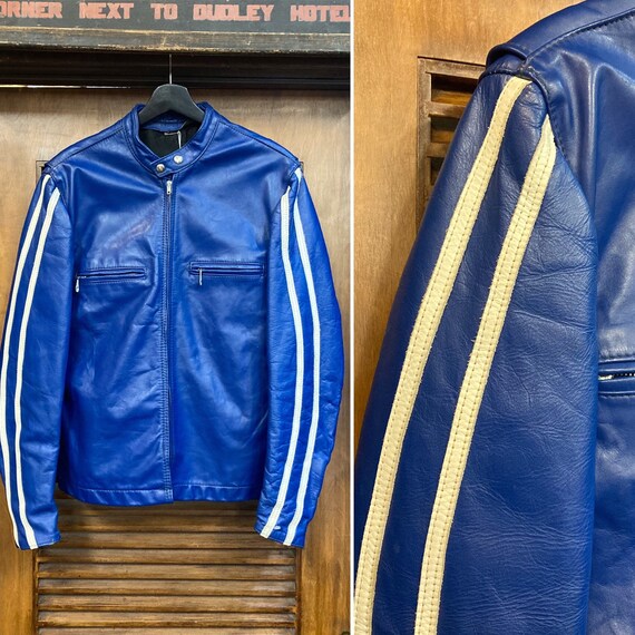 Vintage 1960’s “Bates” Style Cafe Racer Leather Ja