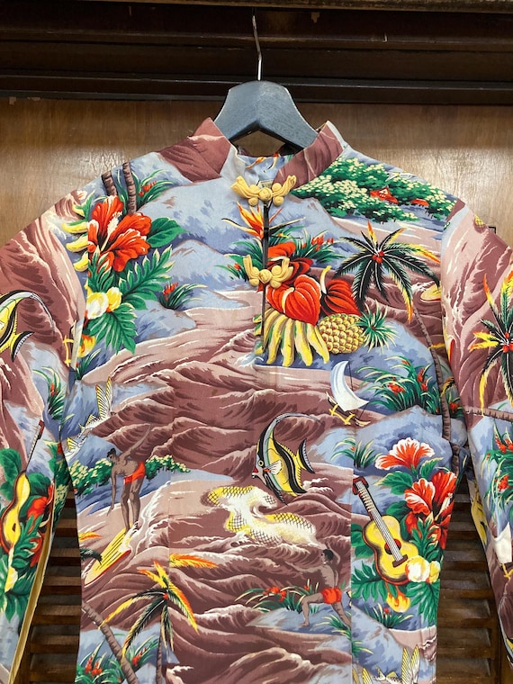 Vintage 1950’s “Hale Hawaii” Surfer Ukelele Tropi… - image 3