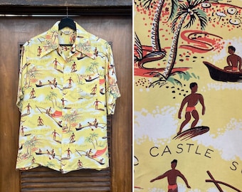 1940年代のヴィンテージ オリジナル カートゥーン サーファー ティキ