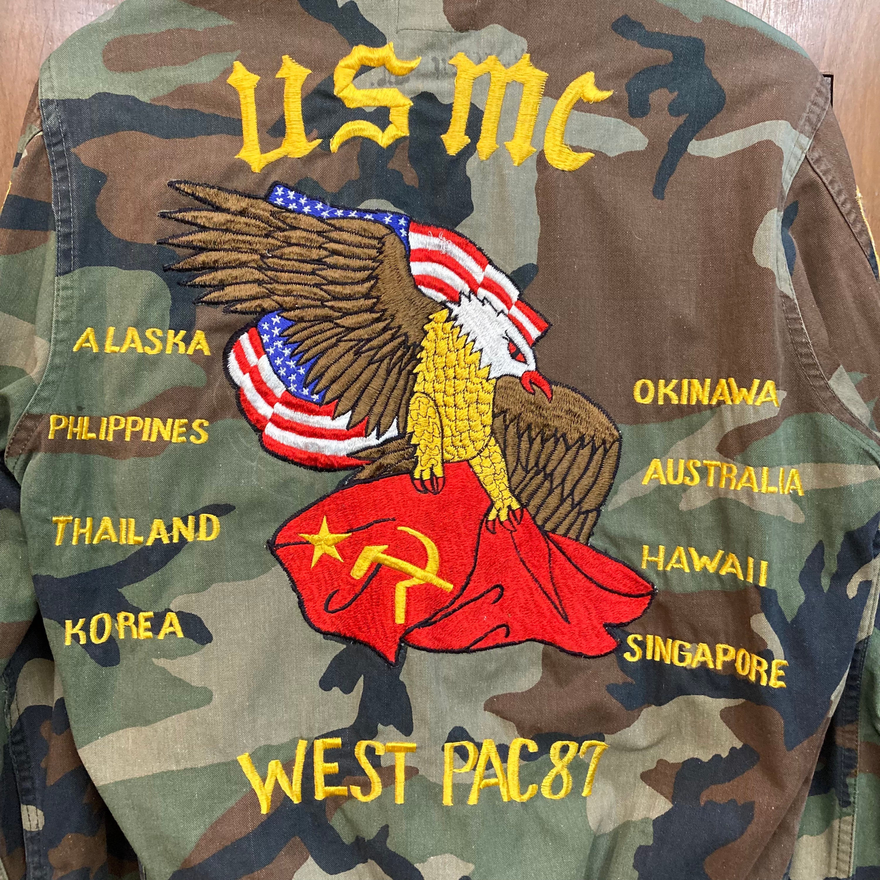 80s USMC military 迷彩ジャケット　レア 80s USMC military 迷彩ジャケット レア