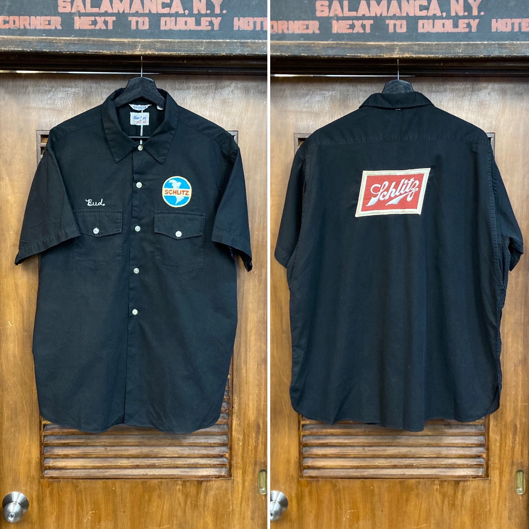 Vintage Clothing Mens Shirt Schlitz - Etsy Vintage Clothing Mens Shirt Schlitz - Etsy