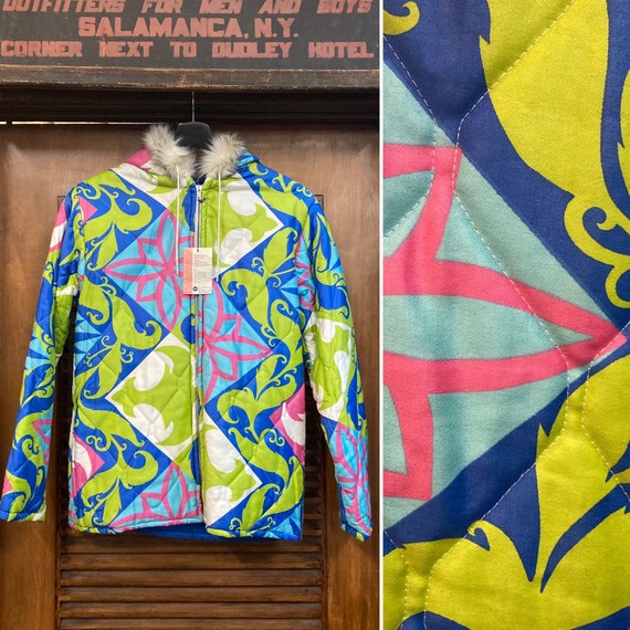Vintage 1960’s Pop Art Quilted Ski Jacket -Deadsto