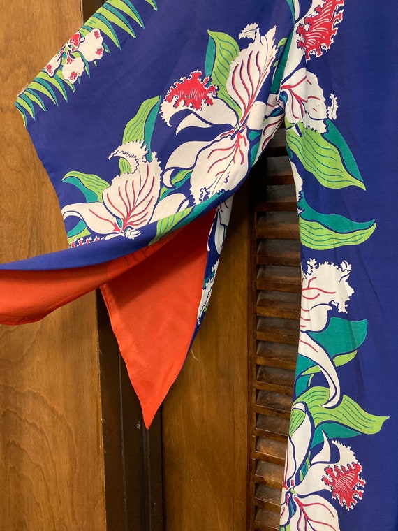 Vintage 1940’s Original Vertical Floral Rayon Pak… - image 6