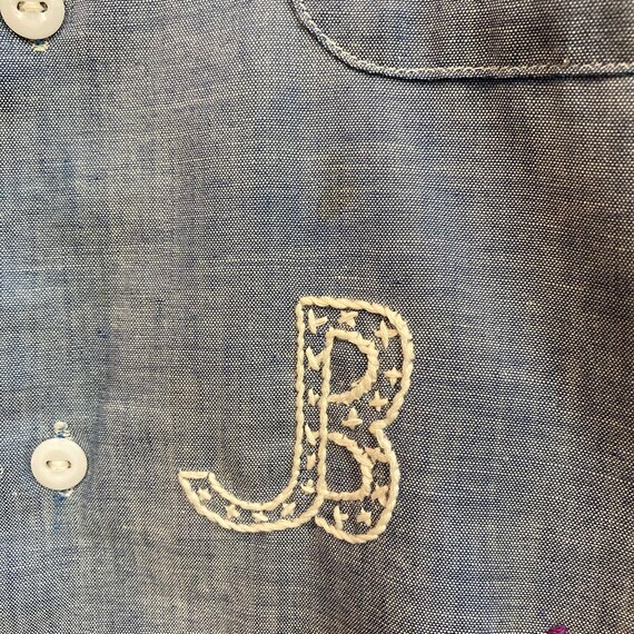 Vintage 1970’s Chambray “Ranch Brandings” Western… - image 10