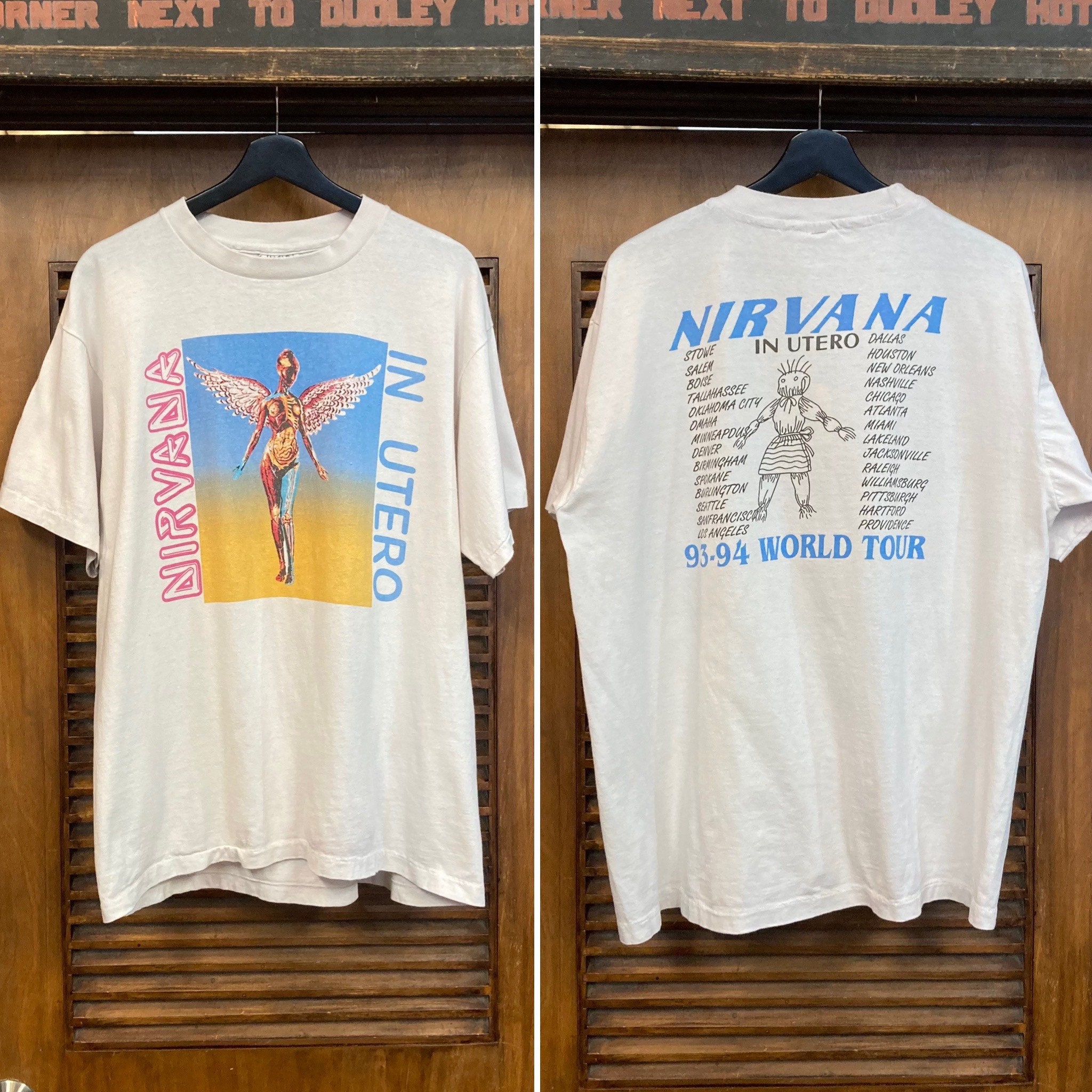 Vintage 1990's Original “Nirvana” In Utero Rock Band 1993 Vintage 1990's Original “Nirvana” In Utero Rock Band 1993