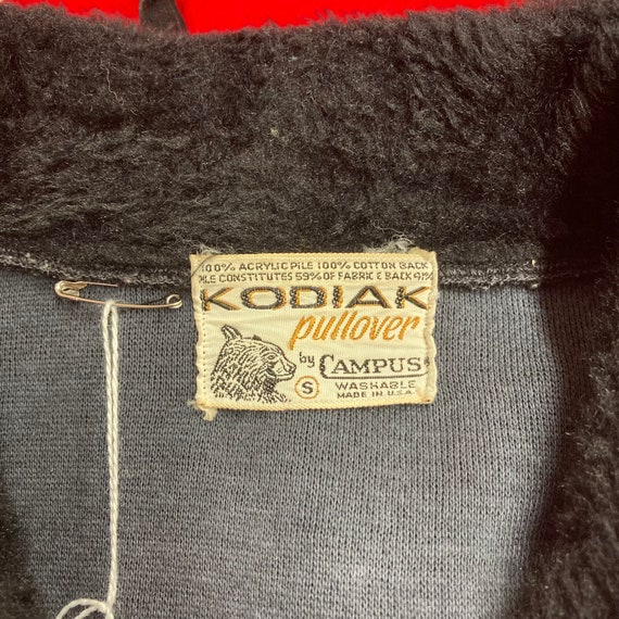 Vintage 1960's “campus Kodiak” Fake Fur Mod Diamond Pullover Vintage 1960's “campus Kodiak” Fake Fur Mod Diamond Pullover