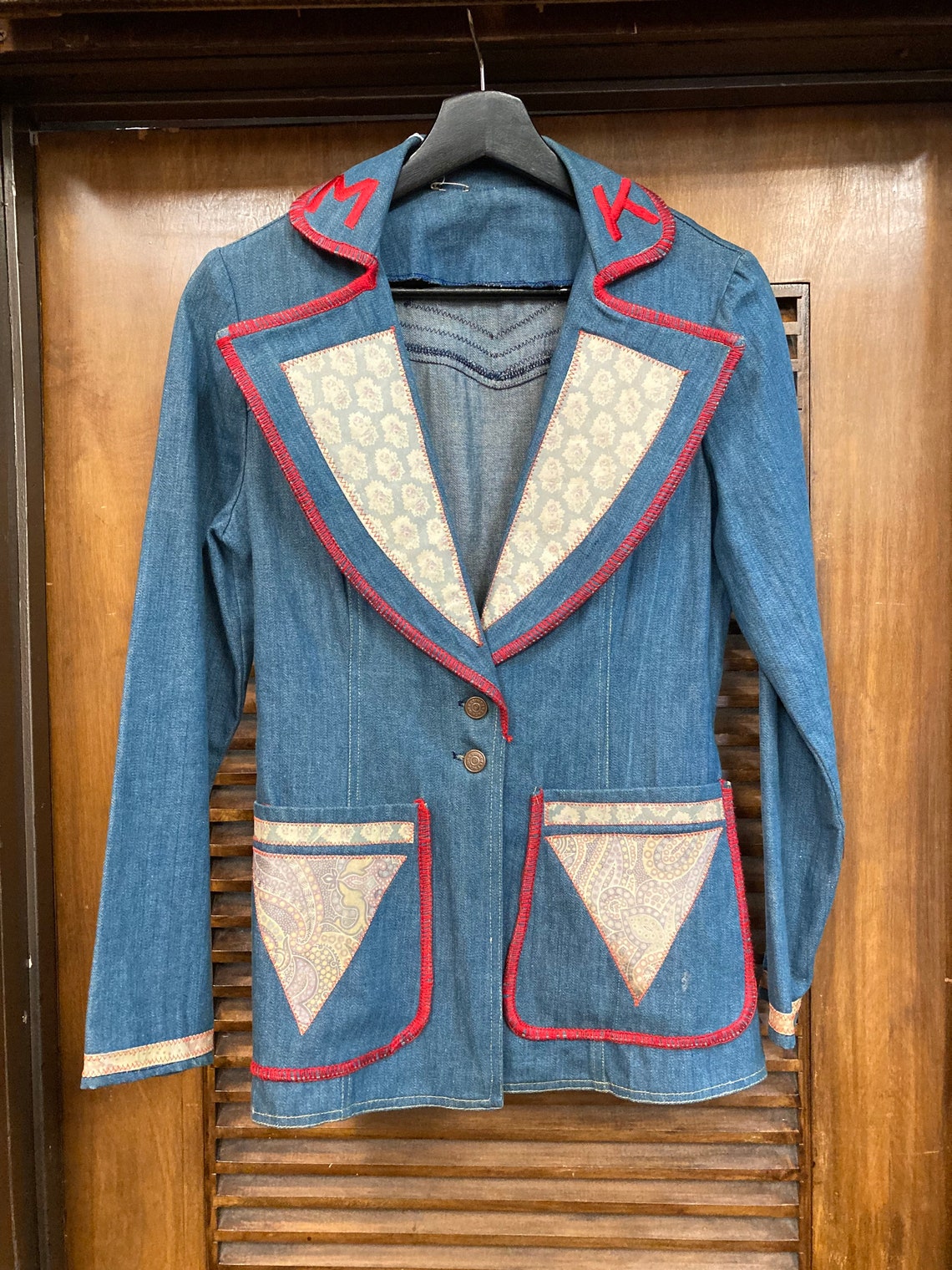 Vintage 1960’s Custom Mod Glam Denim Rock N Roll Outfit, Jacket & Jeans ...