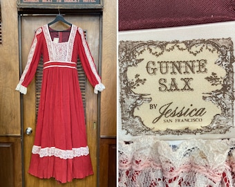 Vintage 70s Gunne Sax by Jessica Dress Dogwood Lana Del Rey Queen