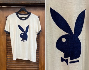 70s 80s PLAYBOY vintage プレイボーイ Tシャツ kids キッズ 古着 80s USA製 PLAY BOY プレイボーイ ラビット ロゴ T