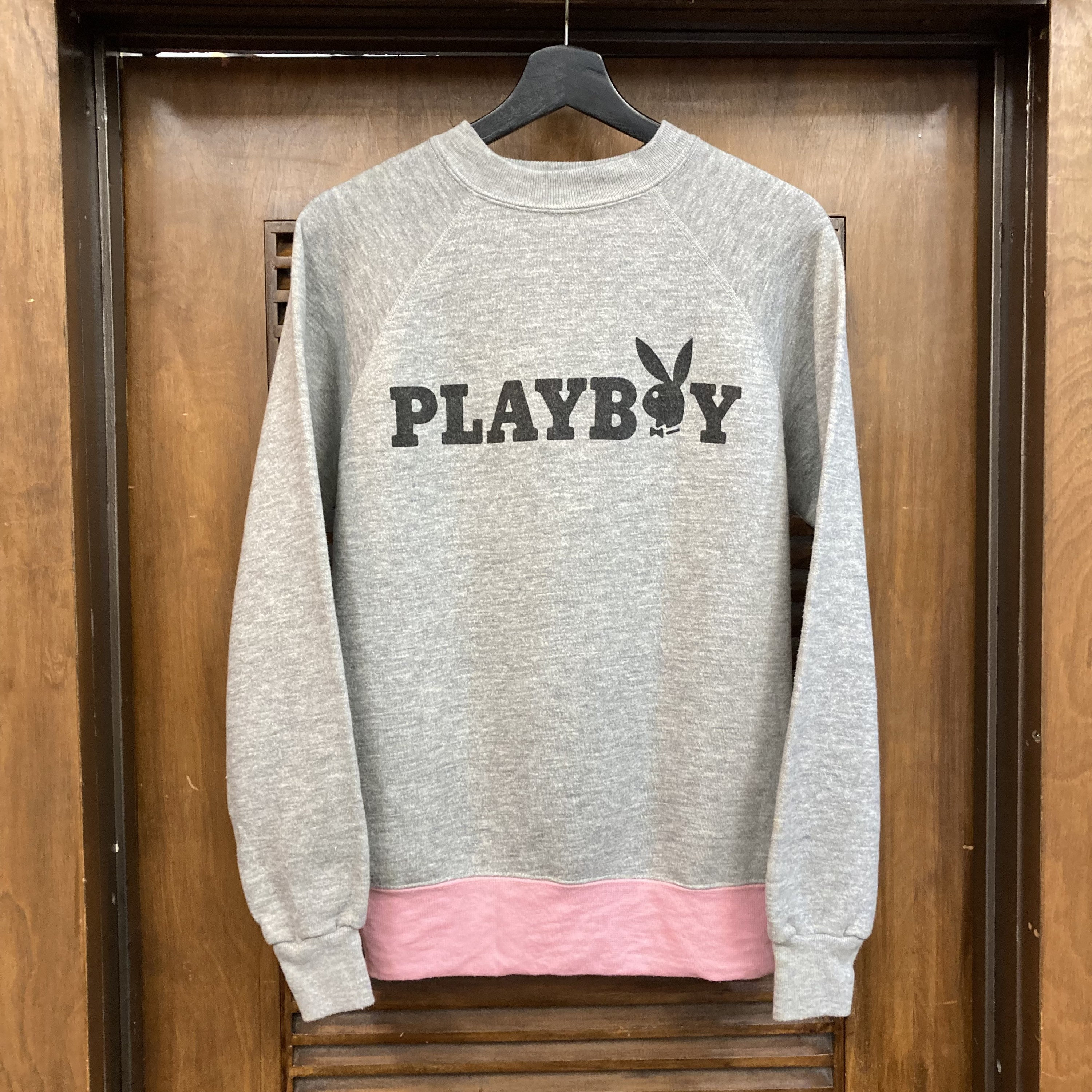 Vintage 1970's Playboy Magazine Hefner Original Grey X Pink